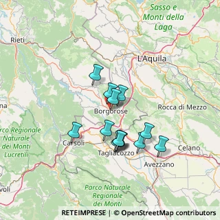 Mappa Borgorose, 02021 Borgorose RI, Italia (11.81846)