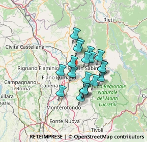 Mappa Via Degli Aceri, 02032 Fara in Sabina RI, Italia (9.8835)