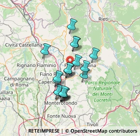 Mappa Via Degli Aceri, 02032 Fara in Sabina RI, Italia (11.2435)