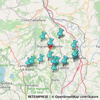 Mappa Via Pier Luigi Nervi, 00068 Rignano Flaminio RM, Italia (6.91412)