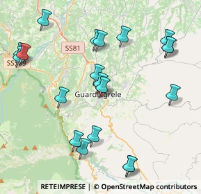 Mappa Largo Brigata Maiella, 66016 Guardiagrele CH, Italia (4.9235)