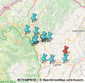 Mappa Largo Brigata Maiella, 66016 Guardiagrele CH, Italia (5.55077)