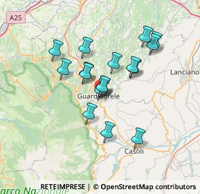Mappa Via S. Chiara, 66016 Guardiagrele CH, Italia (6.02294)