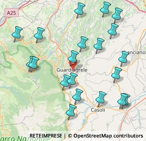 Mappa Largo Brigata Maiella, 66016 Guardiagrele CH, Italia (9.6165)