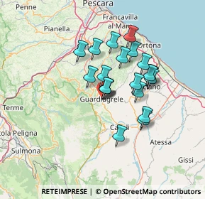 Mappa Largo Brigata Maiella, 66016 Guardiagrele CH, Italia (11.072)