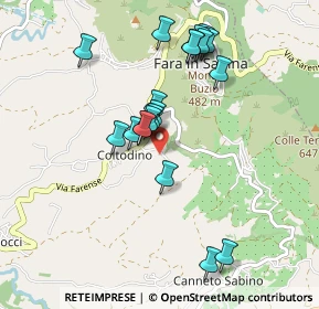 Mappa Via S. Cesareo, 02032 Fara in Sabina RI, Italia (0.911)
