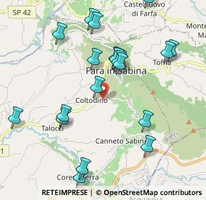 Mappa Via S. Cesareo, 02032 Fara in Sabina RI, Italia (2.27)