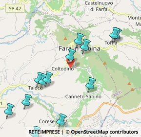 Mappa Via S. Cesareo, 02032 Fara in Sabina RI, Italia (2.52923)