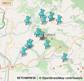 Mappa Via S. Cesareo, 02032 Fara in Sabina RI, Italia (3.45692)