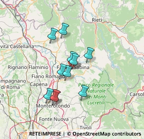 Mappa Via S. Cesareo, 02032 Fara in Sabina RI, Italia (11.27727)