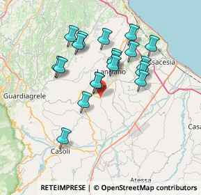 Mappa Via Morge, 66032 Castel Frentano CH, Italia (6.62947)