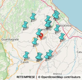 Mappa Via Morge, 66032 Castel Frentano CH, Italia (7.22)