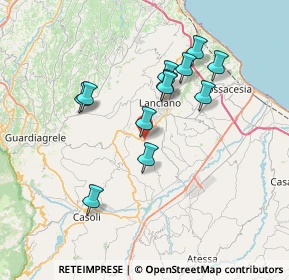 Mappa Via Morge, 66032 Castel Frentano CH, Italia (6.69583)