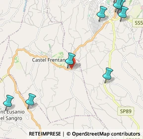 Mappa Via Morge, 66032 Castel Frentano CH, Italia (3.74154)