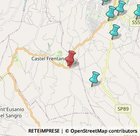 Mappa Via Morge, 66032 Castel Frentano CH, Italia (3.73385)