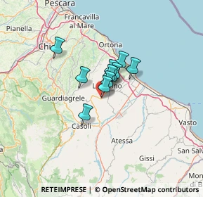 Mappa Via Morge, 66032 Castel Frentano CH, Italia (7.30091)