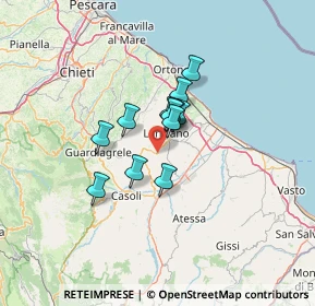 Mappa Via Morge, 66032 Castel Frentano CH, Italia (8.57333)