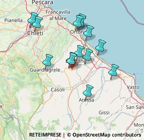 Mappa Via Morge, 66032 Castel Frentano CH, Italia (13.68857)