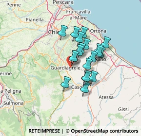 Mappa Località Melone, 66016 Guardiagrele CH, Italia (10.0625)