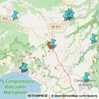 Mappa Via dei Villini Fabrizi, 01030 Monterosi VT, Italia (6.36636)