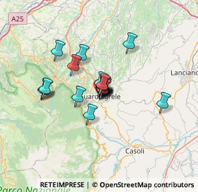 Mappa Guardiagrele, 66016 Guardiagrele CH, Italia (4.0855)