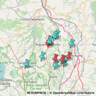 Mappa Via del Caravaggio, 00068 Rignano Flaminio RM, Italia (6.045)