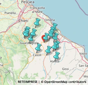 Mappa Via dei Peligni, 66032 Castel Frentano CH, Italia (10.07313)
