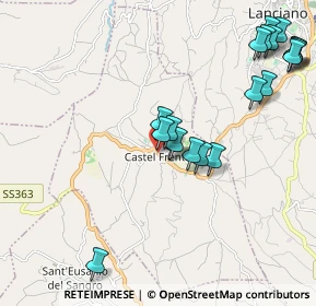 Mappa Via dei Peligni, 66032 Castel Frentano CH, Italia (2.4165)