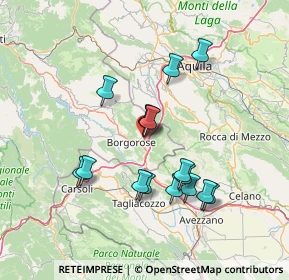 Mappa SP 24, 02021 Borgorose RI, Italia (13.455)