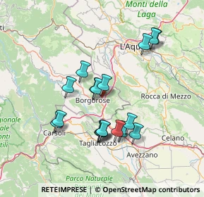Mappa SP 24, 02021 Borgorose RI, Italia (13.70778)