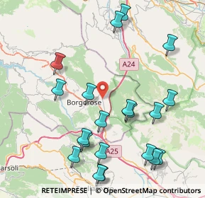 Mappa SP 24, 02021 Borgorose RI, Italia (9.985)