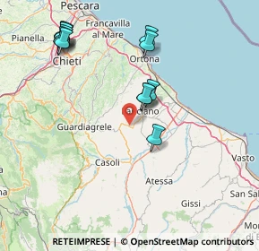Mappa 66032 Castel Frentano CH, Italia (17.75667)