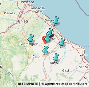Mappa 66032 Castel Frentano CH, Italia (7.93727)