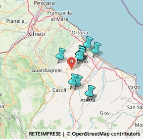 Mappa 66032 Castel Frentano CH, Italia (8.46667)