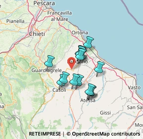 Mappa 66032 Castel Frentano CH, Italia (9.45333)