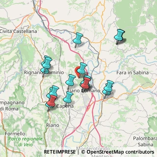 Mappa Via Aldo Moro, 00060 Civitella San Paolo RM, Italia (7.181)