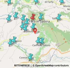 Mappa Via Salaria per Roma, 02100 Rieti RI, Italia (2.637)
