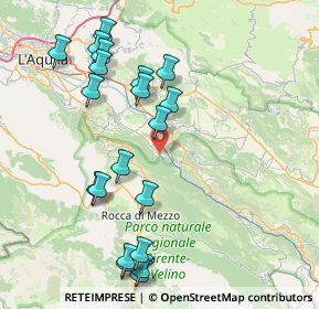Mappa Via dell'Aquila, 67020 Villa Sant'Angelo AQ, Italia (9.296)