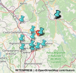 Mappa Poggio Mirteto, 02047 Poggio Mirteto RI, Italia (14.8605)