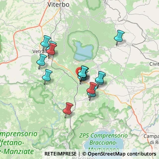 Mappa Viale della Cacciatella, 01012 Capranica VT, Italia (5.888)