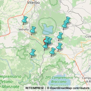 Mappa Viale della Cacciatella, 01012 Capranica VT, Italia (6.03636)