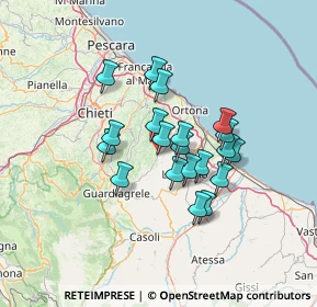 Mappa CAP, 66030 Arielli CH, Italia (10.7465)