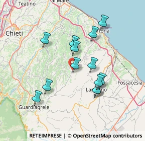 Mappa CAP, 66030 Arielli CH, Italia (6.85)