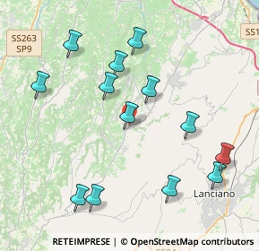 Mappa CAP, 66030 Arielli CH, Italia (4.49077)