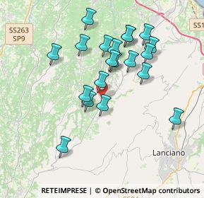 Mappa CAP, 66030 Arielli CH, Italia (3.6195)