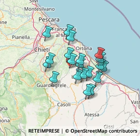 Mappa Via Valli Str.marrucina, 66030 Arielli CH, Italia (10.721)
