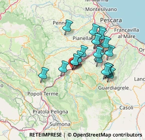 Mappa Via Castellari, 65027 Scafa PE, Italia (11.8795)