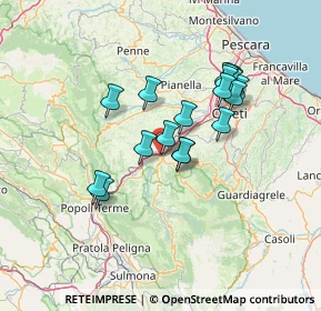 Mappa Via Castellari, 65027 Scafa PE, Italia (12.36667)