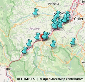 Mappa Via Castellari, 65027 Scafa PE, Italia (7.1785)