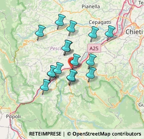 Mappa Via Castellari, 65027 Scafa PE, Italia (5.8225)